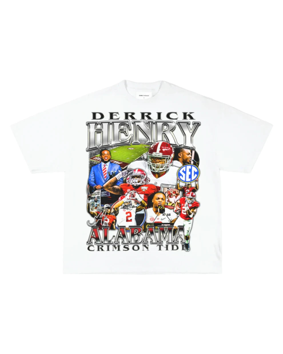 DERRICKHENRY-ALABAMA-White tee