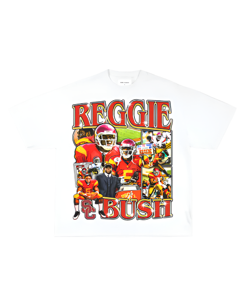 REGGIEBUSHUSC-White tee