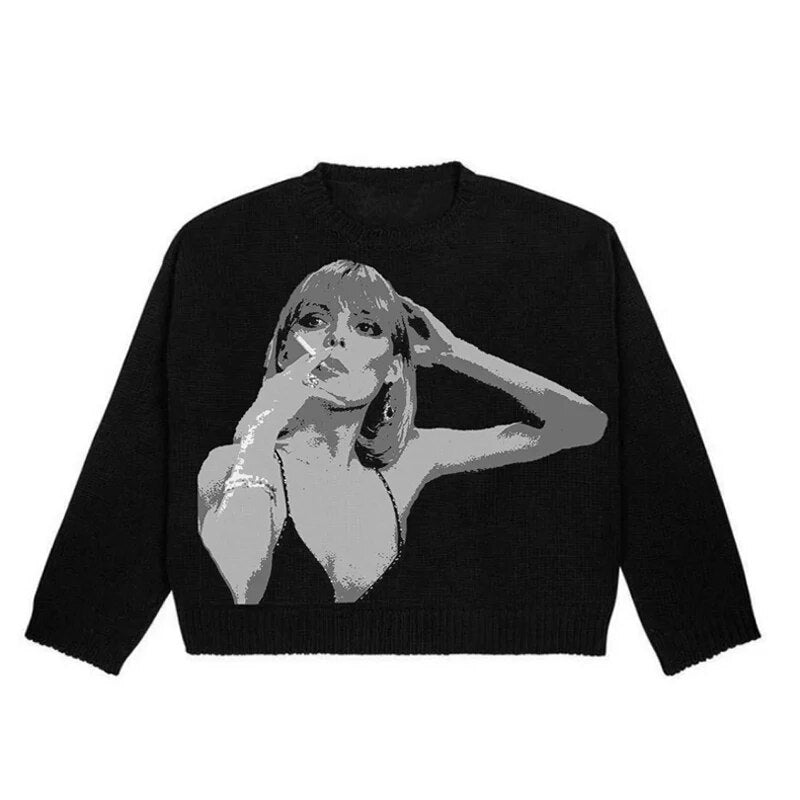 Black Knitted Noir Fumée  Sweater