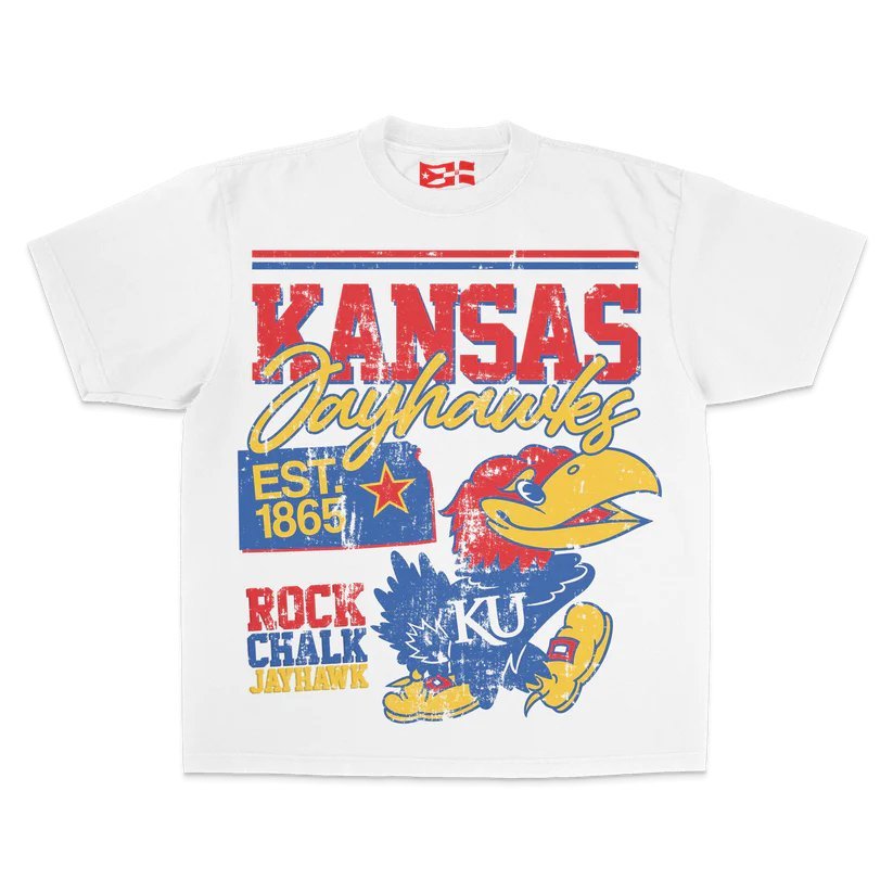 Kansas Jayhawk Heavyweight Tee - VOTYAirline.BR