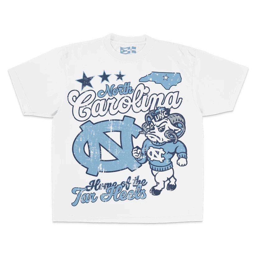 UNC Rameses Heavyweight Tee - VOTYAirline.BR