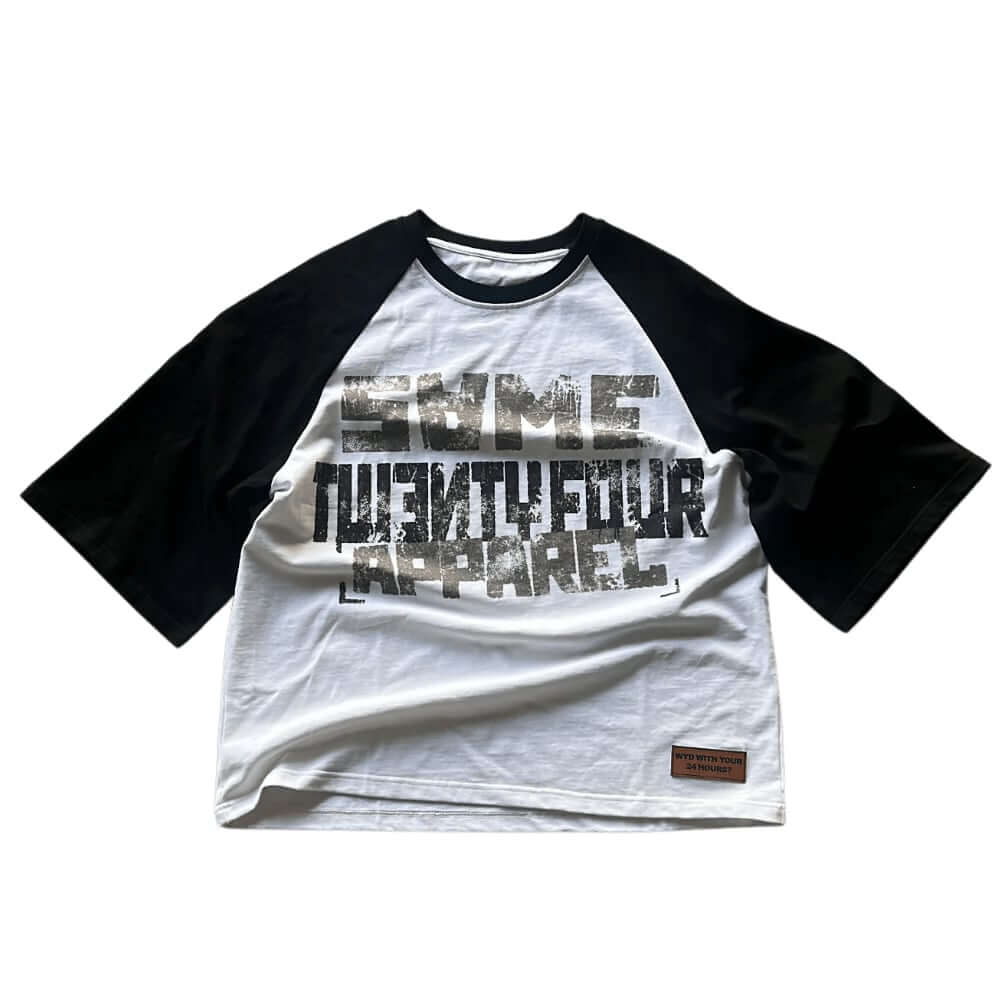 "Baseball Tee" (Black/white) - VOTY